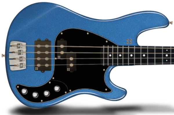 Sandberg California II VT4 & VM4 Pickguard, Schwarz